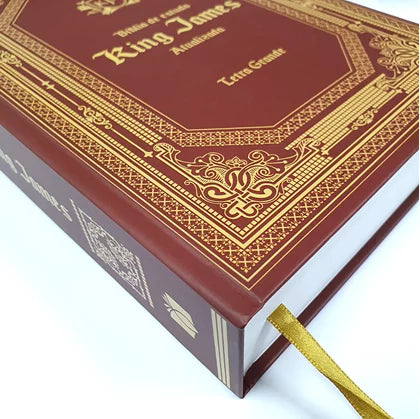 Updated King James Study Bible KJA - Large Print - Wine Hardcover 