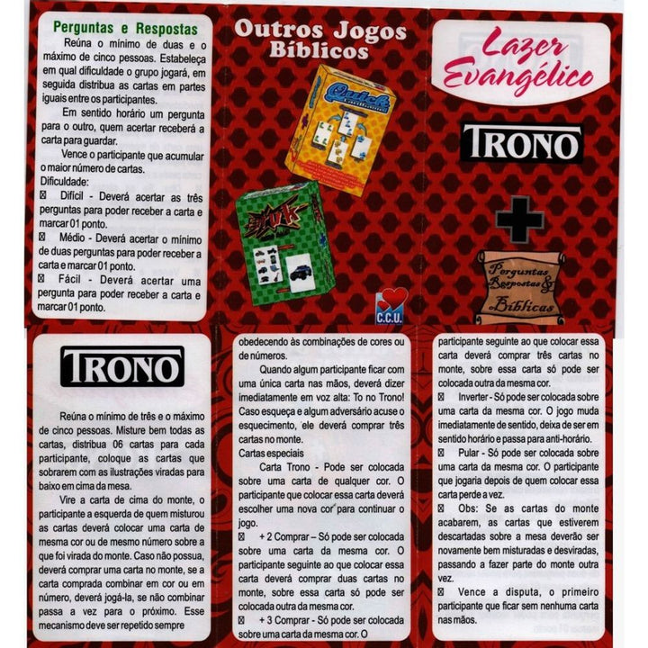 Jogo de cartas Perguntas e Respostas Biblicas